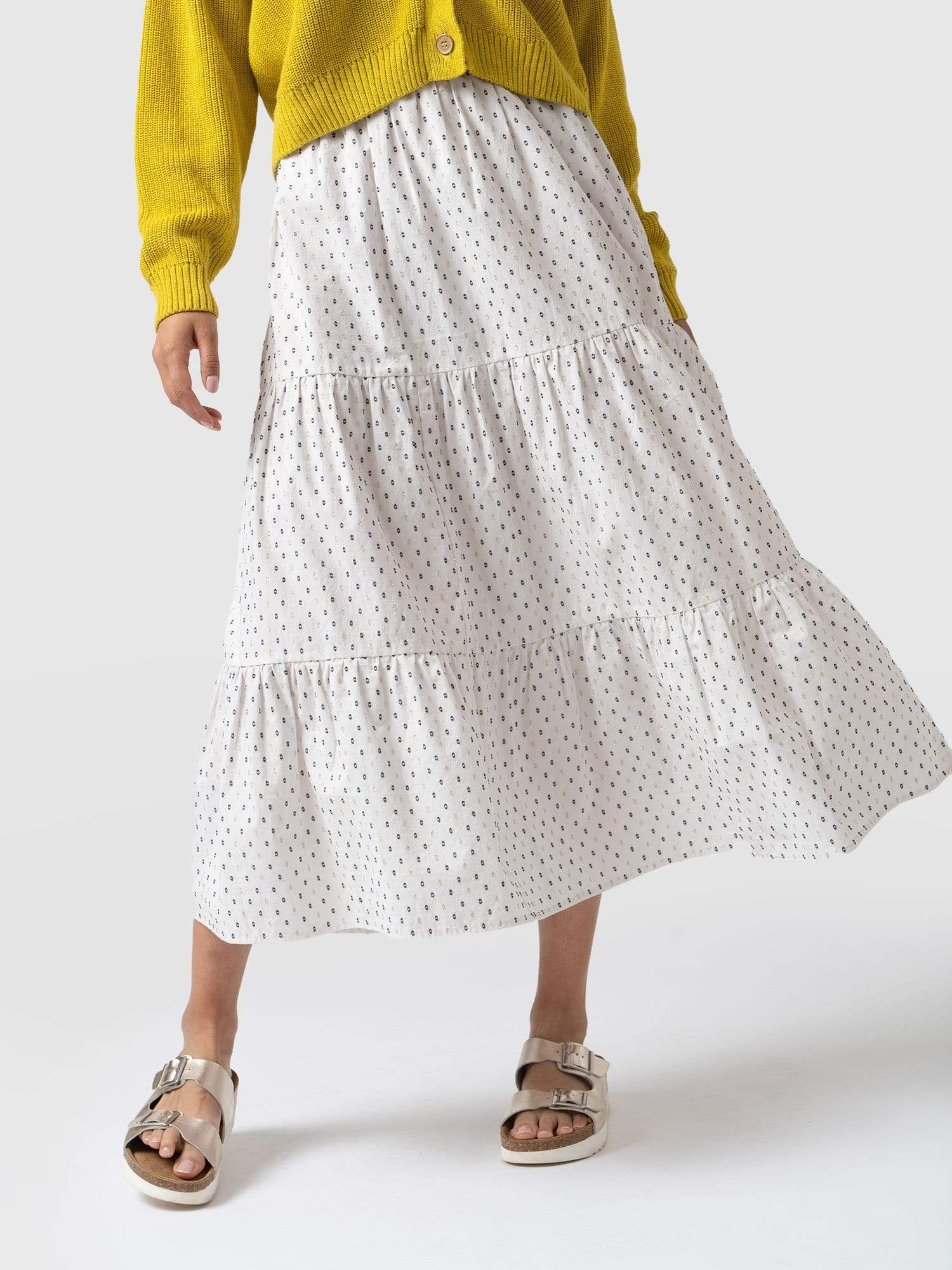 Greenwich Skirt White - Women's Skirts | Saint + Sofia® EU